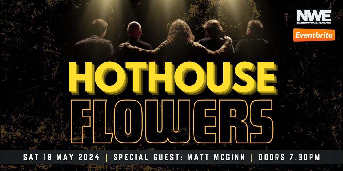 We are thrilled to announce that we are coming to Newry 18th May 2024 to play at the Town Hall! And the wonderful @mattmcginnmusic will be joining us as our very special guest! 

Tickets: eventbrite.co.uk/e/hothouse-flo…

#livemusic #newry #townhall #hothouseflowers #mattmcginn