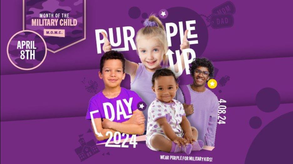 This month, we are displaying the color purple, which represents military children. Show our military children that their care and support is a commitment found within their families, communities, schools, and across the Navy. #MonthOfTheMilitaryChild #purpleupformilitarykids