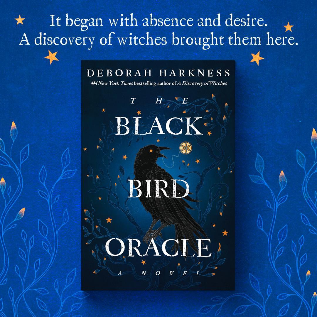 DebHarkness's tweet image. Pack your bags, Diana and Matthew are back and we’re going home! THE BLACK BIRD ORACLE arrives on July 16 2024 from @randomhouse  #tbbo #adow #magic #allsoulsseries #theblackbirdoracle #adiscoveryofwitches