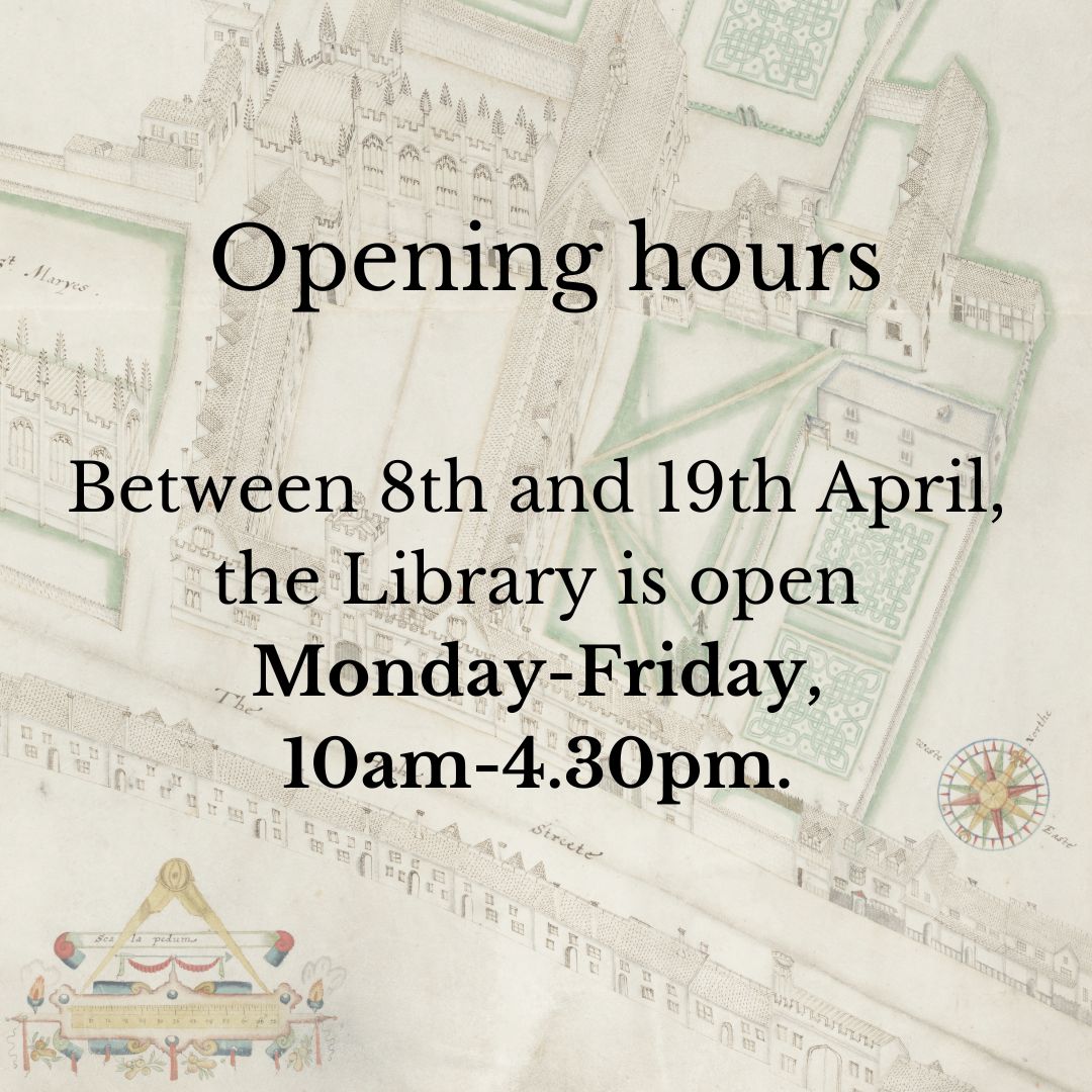 We are open to Readers after the Easter break!
⏰ Monday - Friday, 10am-4.30pm.

The Library will be back to long opening hours on Monday, 22nd April.