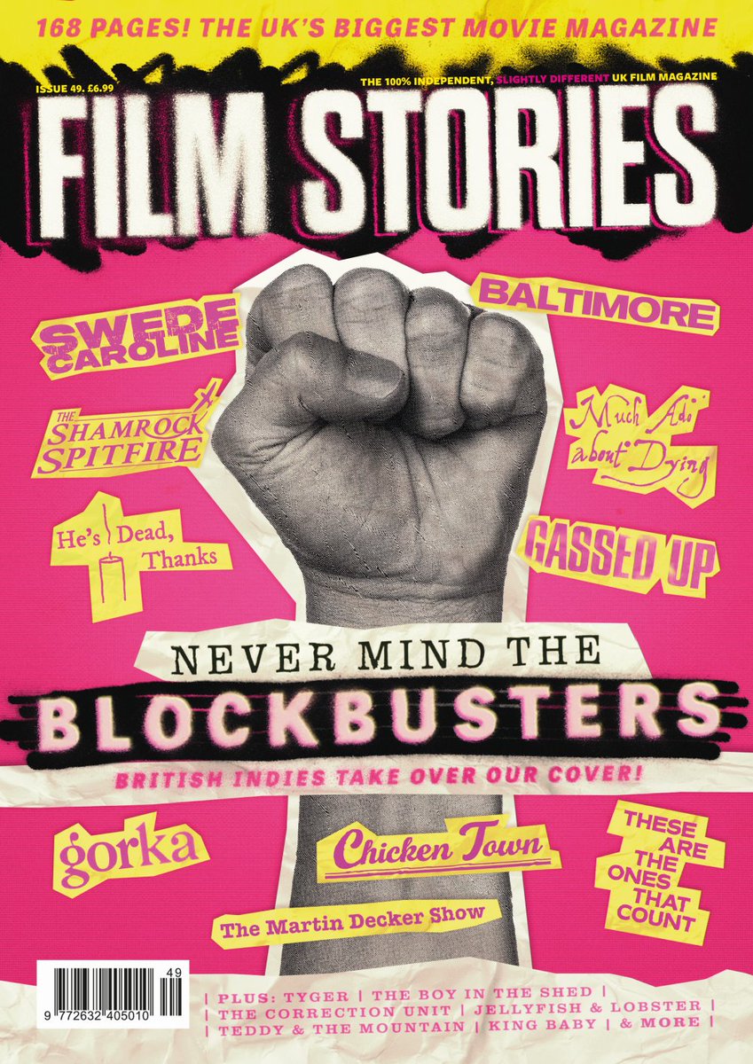 The riskiest front cover and issue of Film Stories I've ever done. The front cover? No superheroes. No blockbusters. Just British independent films. Lots of British independent films. 168 pages again too. Please help spread the word....! filmstories.co.uk/news/film-stor…