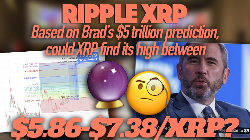 Brad said doubling the market cap to $5T ('easily')...his words. So that's a conservative estimate...and it's not even calculated to be the end of the bull run. 😎 🚀 #XRPcommunity #XRPholders #Ripple #XRP 📺 👉 youtu.be/GkhrFggW6g8