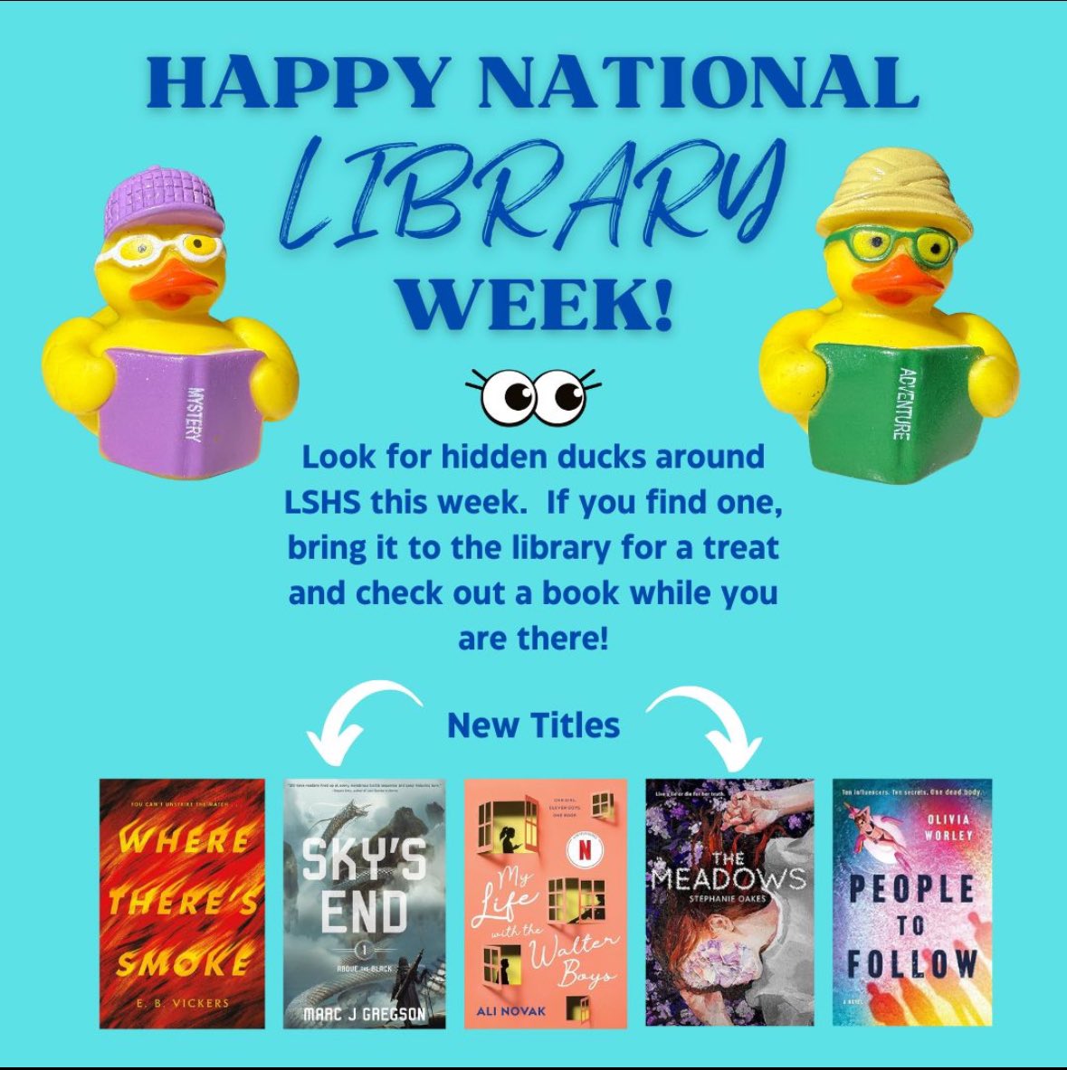 LSHS Library tweet media