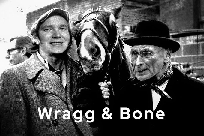 I wonder when this TV series will appear on GBNews?  Wragg &amp; Bone showing us all about their ways to<a href="/tag/steptoeandson"class="tags"><span>#steptoeandson</span></a><a href="/tag/wraggandbone"class="tags"><span>#wraggandbone</span></a>