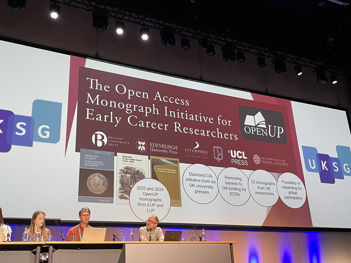 The OpenUP university press collaboration pilot offered via the @Jisc OA community framework didn’t meet its full funding target but will produce 13 OA monographs says @ClareHooperLUP #UKSG2024