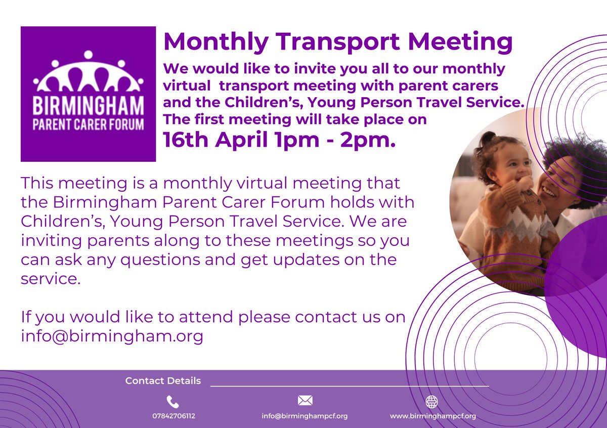 Birmingham Parent Carer Forum (@BirminghamPCF) on Twitter photo 2024-04-08 12:45:22