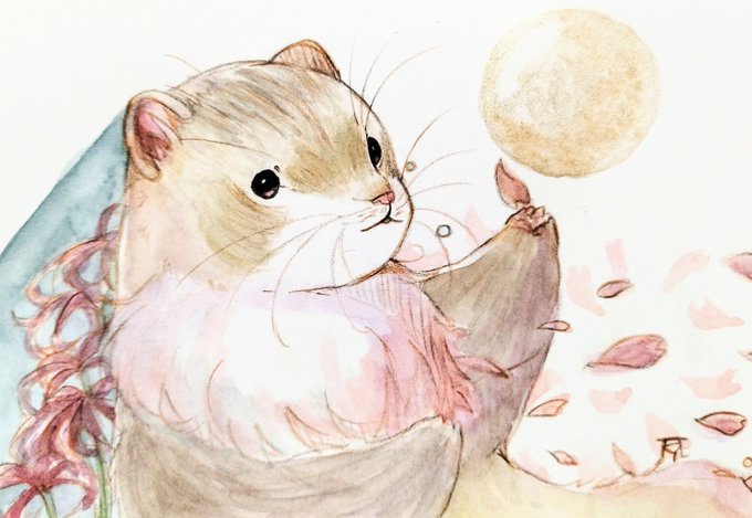 「hamster watercolor (medium)」 illustration images(Latest)