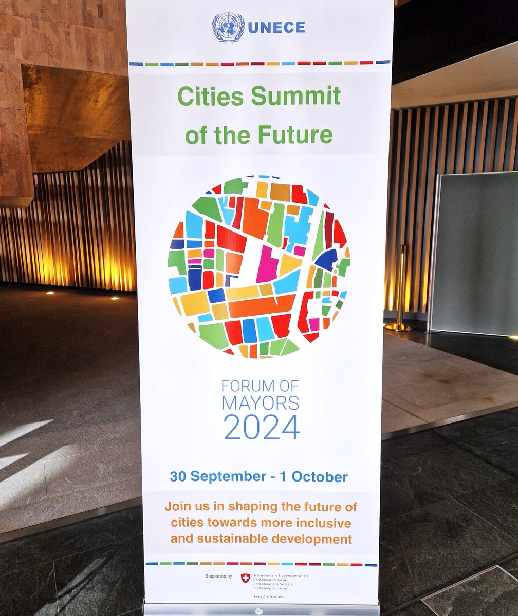 Join us for the 4th Forum of Mayors, 'The Cities Summit of the Future' in Geneva, from September 30th -October 1st, 2024!🌆Mayors worldwide will discuss implementation of the Pact for the Future at a local level. Stay tuned for event updates and insights! forumofmayors.unece.org