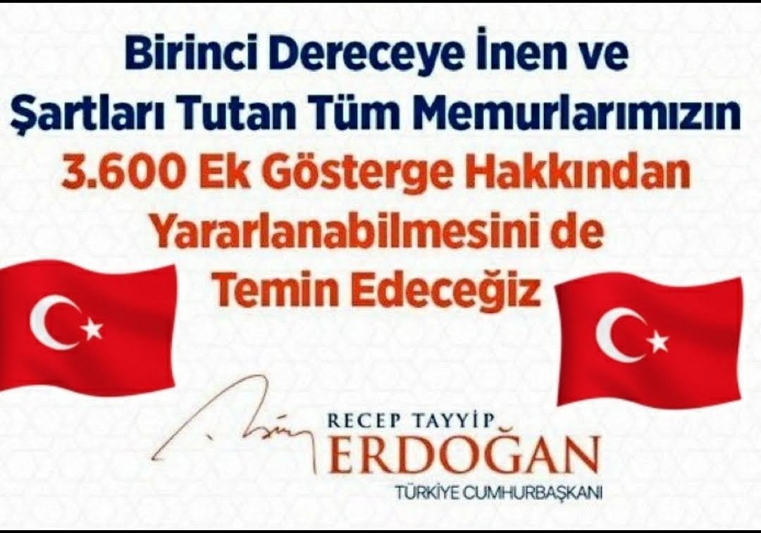 9 ay sonra ki uyarının başlıca nedenleri. #KamuŞefleri
Memura 3600 ek gösterge sözü yerine getirilmedi
Memurun emeklilik bağlanma oranları %75 ten, %30 a düşürüldü. 
Memura verilen seyyanen zam Memur Emeklisine verilmedi 
Gelir adaletsizliği düzeltilmedi. @RTErdogan @isikhanvedat