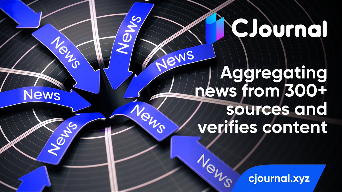 💫💫 Transparent & trustworthy news! 💫💫 #Cjournal aggregates news from 300+ sources & verifies content. 💫💫 Get curated stories, filter by interest & discover crypto trends. $CJL $UCJL