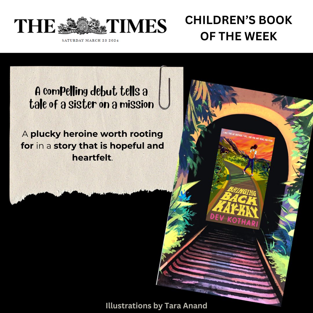 DevyaniNK's tweet photo. My MG debut Bringing back Kay-Kay @WalkerBooksUK came out last week. And I couldn't be more grateful for all the love and wonderful wishes and incredible reviews it has received so far. Thank you all very much🙏I hope Lena and Kay-Kay's story reaches children far and wide❤️ https://t.co/iqPLaET5vP