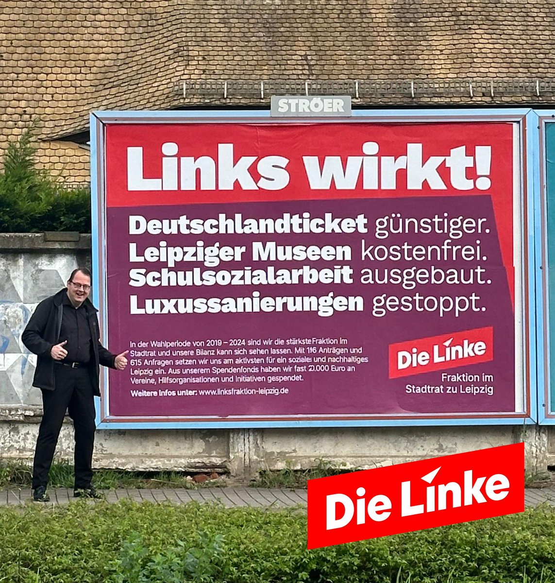 Die linke Bilanz in Leipzig kann sich sehen lassen! 🚩 Fünf Jahre habe ich gemeinsam mit @LinksfraktionLe und @DIELINKELeipzig für eine „Stadt für Alle“ gekämpft. Die Ergebnisse sprechen für sich: 29€ #Deutschlandticket Sozial, kostenfreier Eintritt in #Museen, die Ausweitung…