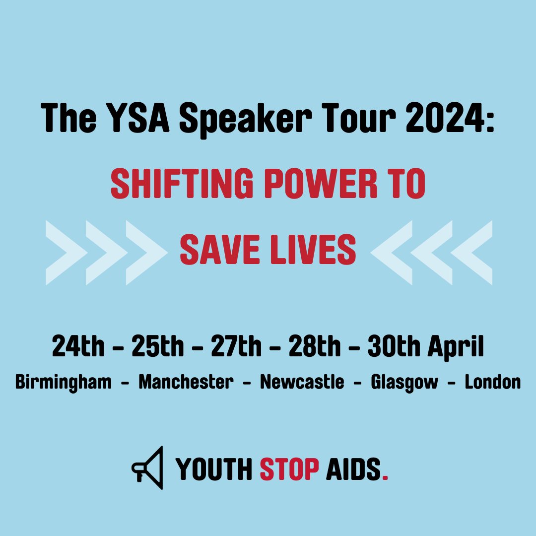 The @Youth_StopAIDS Speaker Tour begins!! Our most powerful and innovative event series touring 5 UK cities, bringing the lived experience of young people living with #HIV to you through storytelling. Register now for your local event via our Eventbrite eventbrite.co.uk/o/youth-stop-a…