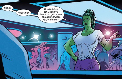 I’m sorry but no other book is delivering in romance, drama, action, humor and one liners like #SheHulk is. Get on it bb because I want this book to hit that 200 landmark issue. 💚💪🏽