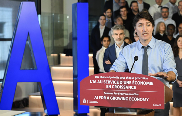 🇨🇦 Trudeau's $1.8 Billion Boost for Canada's AI Sector

Prime Minister Justin Trudeau unveiled a significant investment of C$2.4 billion ($1.8 billion) aimed at accelerating Canada's artificial intelligence (AI) sector. The package includes a substantial portion of C$2 billion