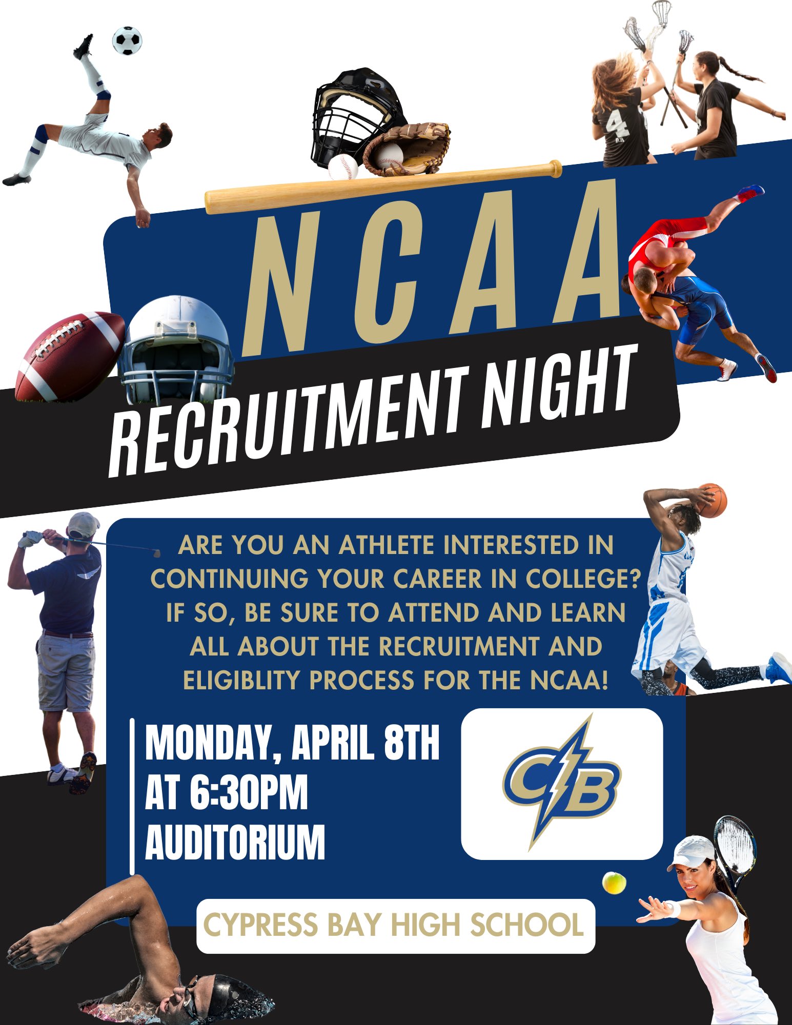 Cypress Bay High School on X: &ldquo;Considering playing sports in 