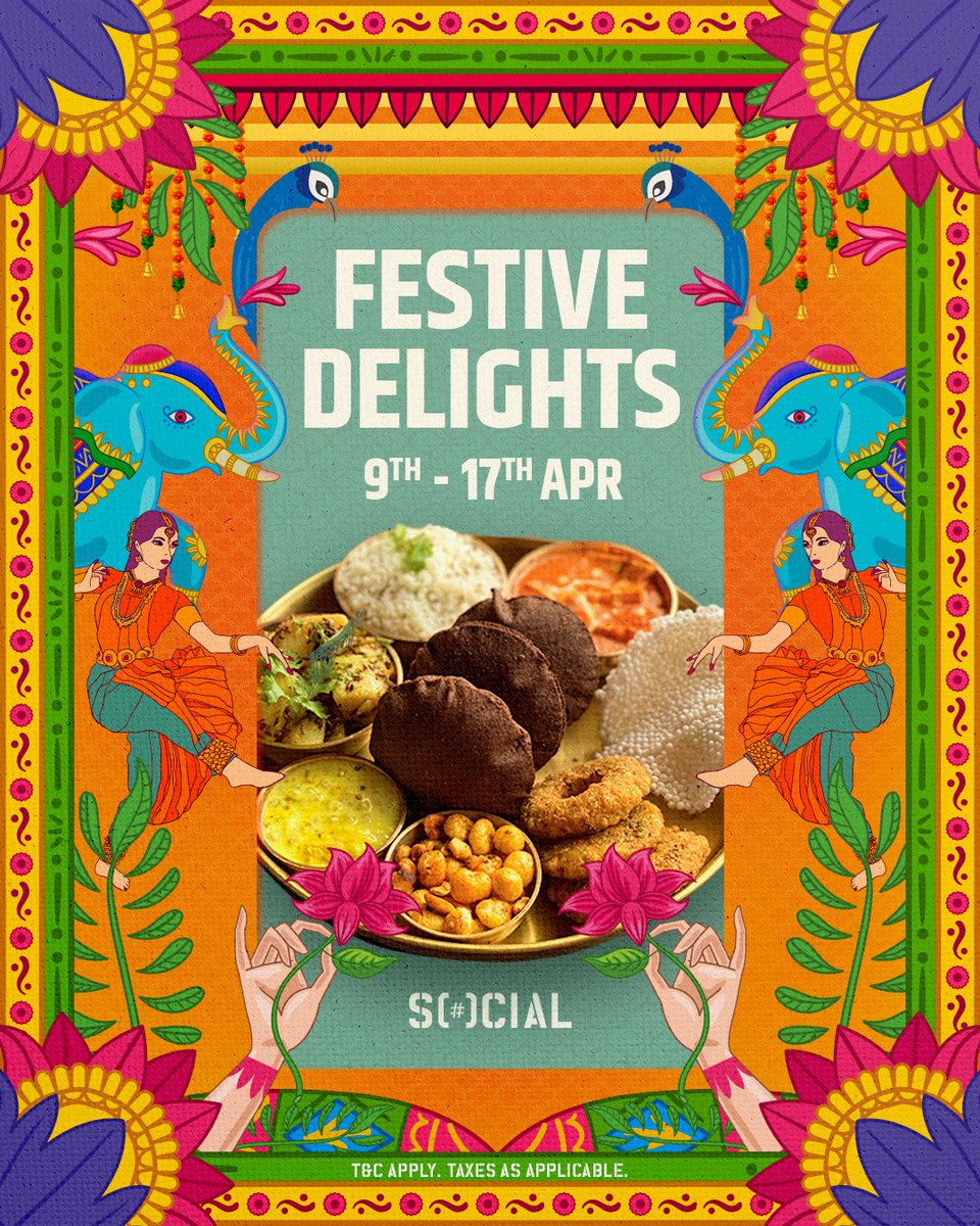 SocialOffline's tweet photo. Celebrate Navratri at SOCIAL with the Navratri Delights Menu. 🙌 Whether you’re fasting or looking for some interesting new veg food to try, we’ve got you covered. 😋

This menu will be available in all outlets in Delhi NCR, Dehradun, Indore and Chandigarh

#NavratriMenu https://t.co/409PqhmQOm