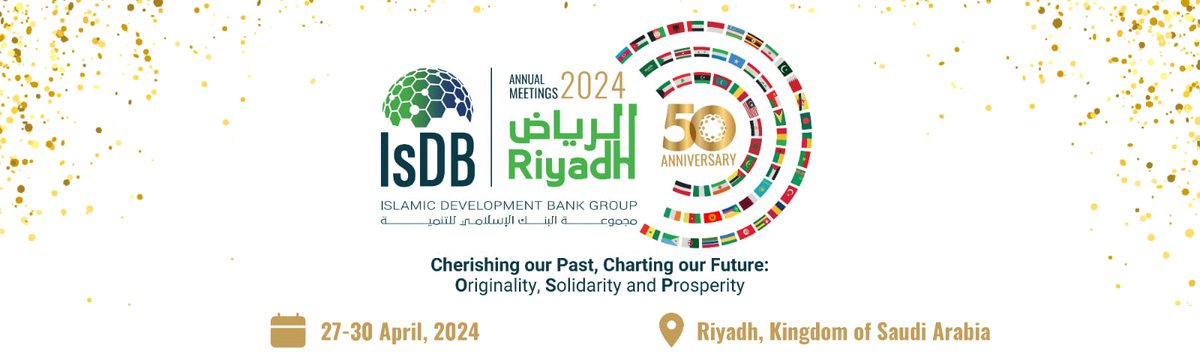 🌟 Upcoming Historic Event! Under the Royal Patronage of the Custodian of Two Holy Mosques, 🕌King Salman Bin Abdulaziz Al-Saud, #Riyadh 🇸🇦 is set to host the IsDB Golden Jubilee & Annual Meetings from April 27-30! As we celebrate 🎉 50 years of impactful development, join…