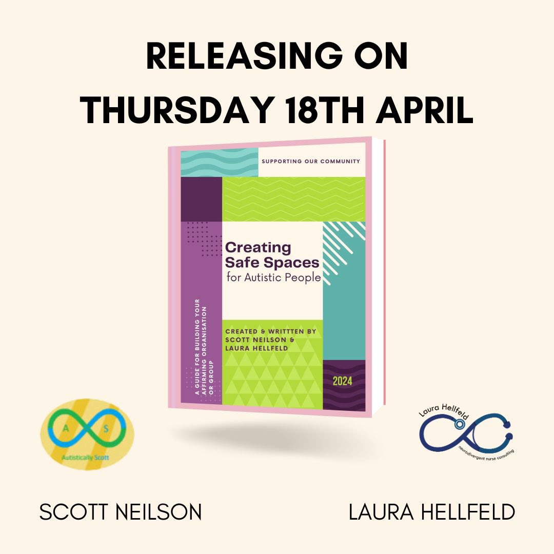 We can now confirm that our booklet ‘Creating Safe Spaces for Autistic People’ will be released on Thursday the 18th April. The paperback for both the full colour and the reduced colour versions will will be available on Amazon from this date.