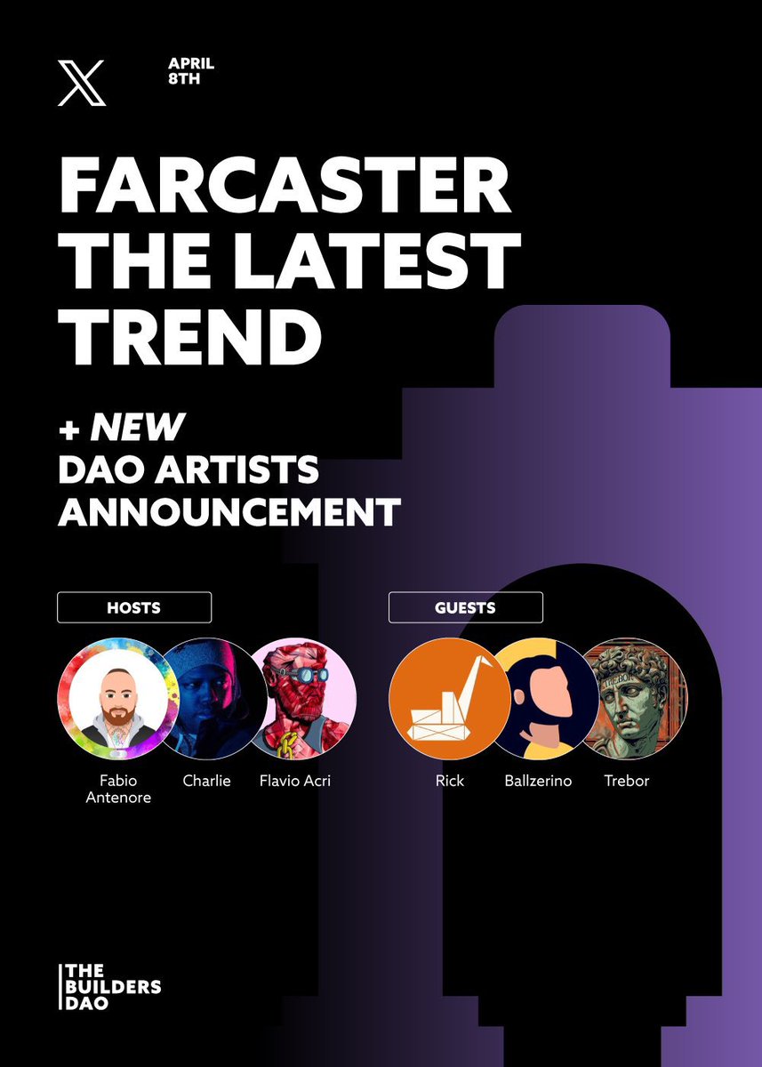 Trebor (@trebor69_fc) on Twitter photo I’ll be a guest speaker in <a href="/TheBuildersDao/">TheBuildersDao</a> space today to talk about the best place for artists on the blockchain
Join us in about an hour
Set the reminder below👇 I’ll be a guest speaker in <a href="/TheBuildersDao/">TheBuildersDao</a> space today to talk about the best place for artists on the blockchain
Join us in about an hour
Set the reminder below👇