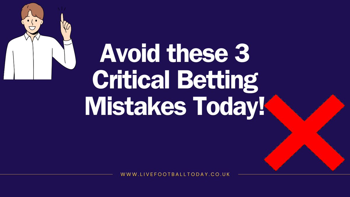 While losing bets can be frustrating, it's a part of the game. Learn from mistakes and increase your chances of winning by avoiding these 3 common pitfalls. 💰 

🔗livefootballtoday.co.uk/articles/Break…
#BettingTips #WinningEdge