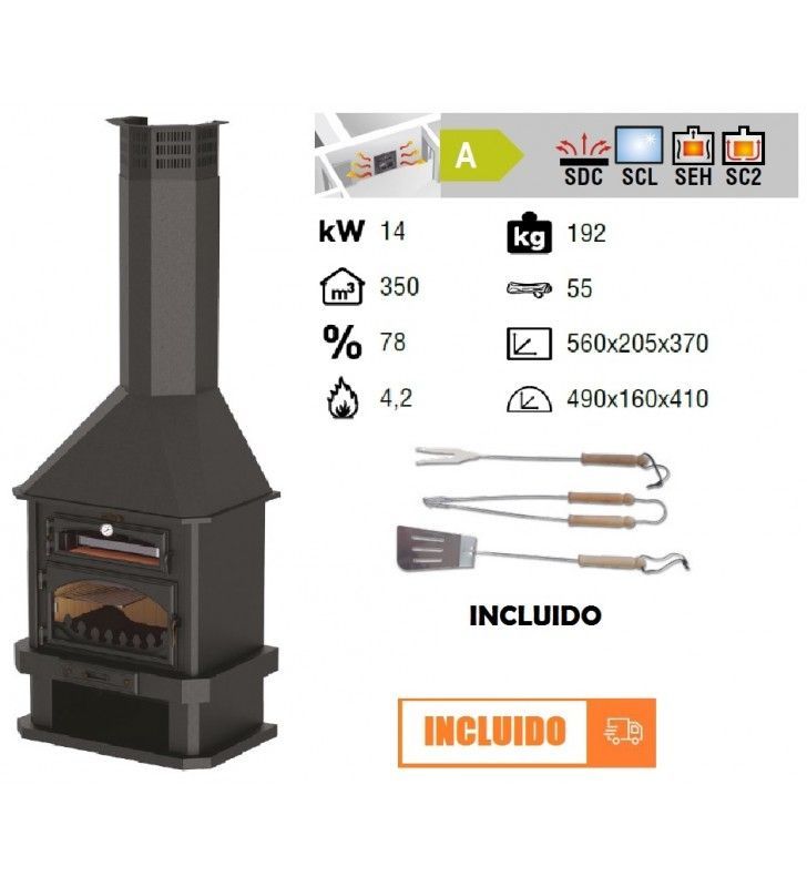 #chimeneas de #leña metálica con amplio horno Bronpi. Descuentos especiales para nuevos clientes. buff.ly/3wCoyVD