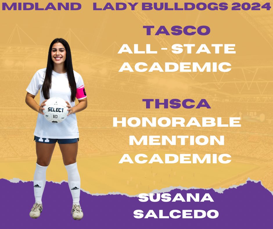 Big congratulations to Susana. @rgonza23_futbol @Wesley_A_Torres @AthleticsMISD