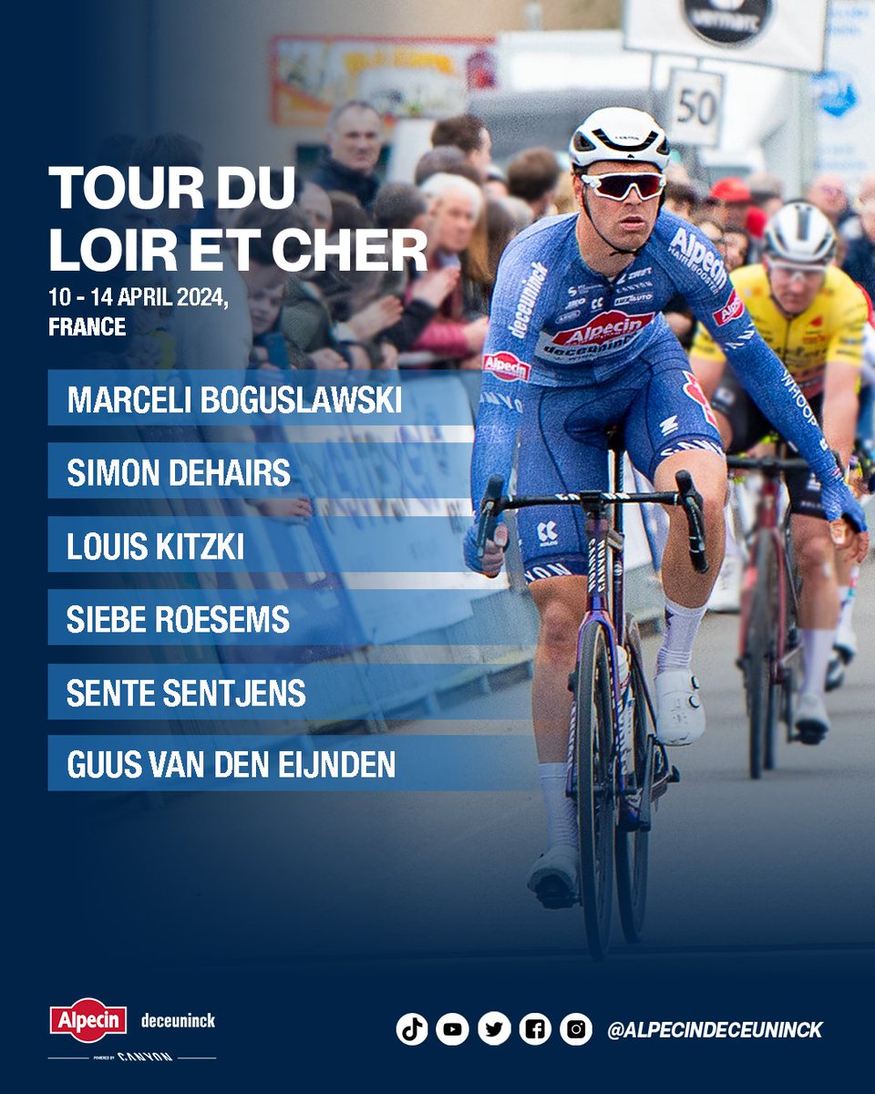 The season rumbles on! Our heroes who dominated in Hell are taking a break, but check out the lineup for @DeBrabantsePijl including @Quintenhermans, @laurance_axel, @kaden_groves and SKA. A top team once again. Wednesday also starts @tourloiretcher, a 5-day stage race 🇫🇷