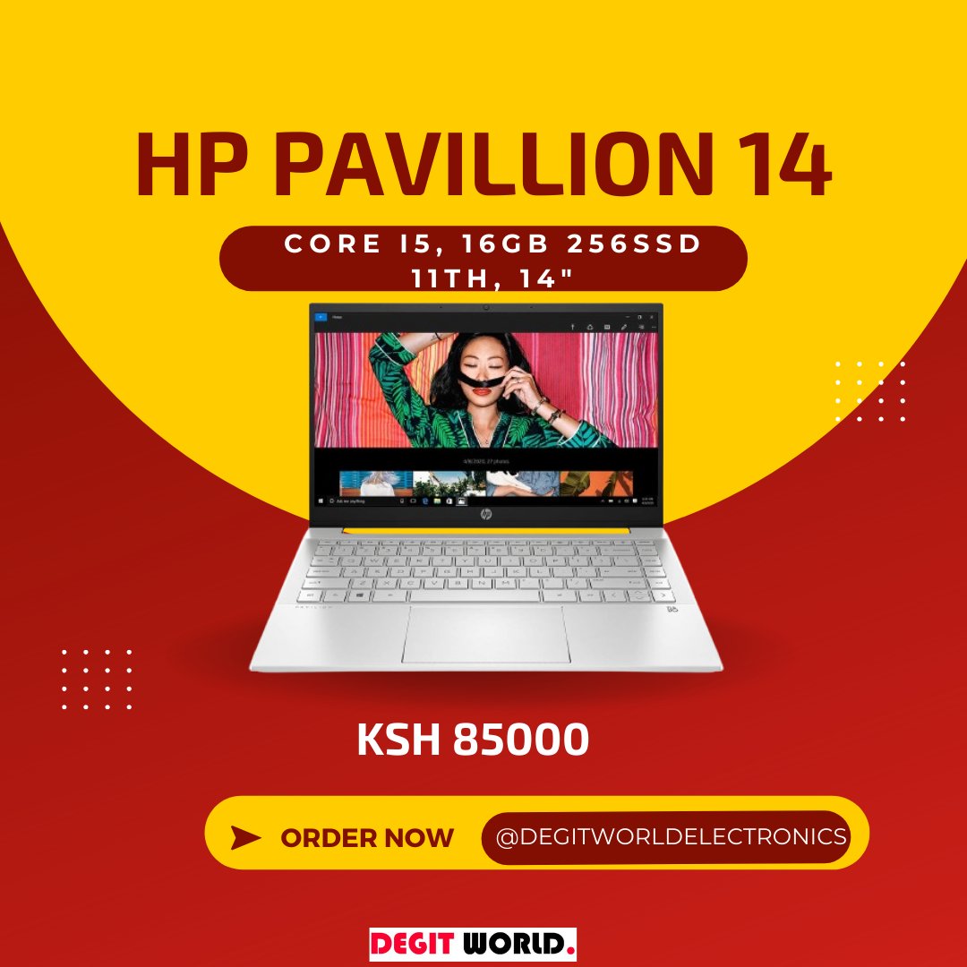 Your tech dreams just got real with the HP Pavilion 14! Own it today for KSH 85000 at our store. #degitworldelectronics #solareclips2024 #I&MBank #shs45 #djjoemfalme #Allanochieng #kalenjin #freebanktompesa #Cancer #PrayForBayern #Bettykyalo