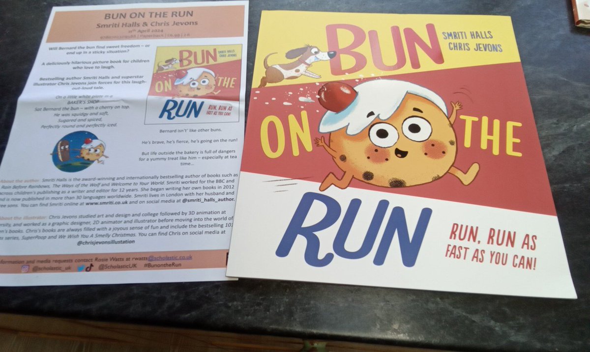 #BunontheRun @SmritiPH @Chris_Jev Bernard the Bun with the cherry on the top is brave and fearless and on the run from 11th April.