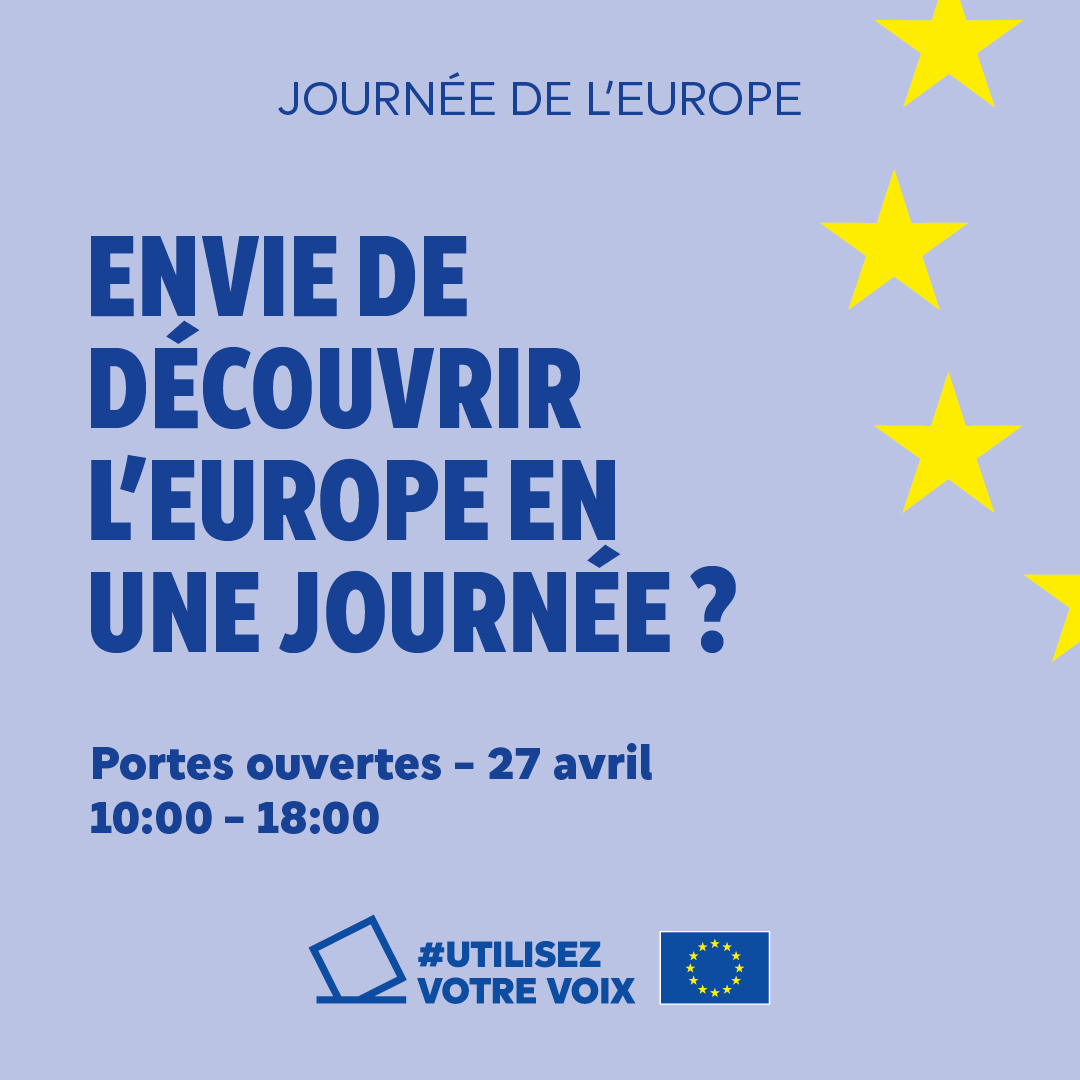 JOUR J 🎉 #EuropeDay Aujourd’hui, venez visiter le PE à Strasbourg dès 10h pour fêter la Journée de l'Europe et assistez à la cérémonie d'ouverture à 11h dans l'hémicycle. Nous espérons vous voir nombreux pour cet événement inédit ! 🇪🇺 Programme ⤵ europarl.europa.eu/europe-day/fr/…