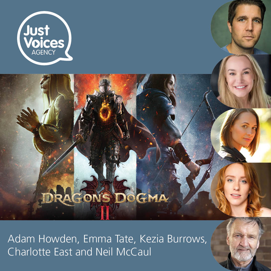 Adam Howden, Emma Tate, Kezia Burrows, Charlotte East and Neil McCaul all voice characters in the epic new game 'Dragon's Dogma II' which is OUT NOW! Find out more here: justvoicesagency.com/dragonsdogma/ #JustVoices #VoiceOver #VoiceOvers #VO #VOLife #VoiceActing #DragonsDogma