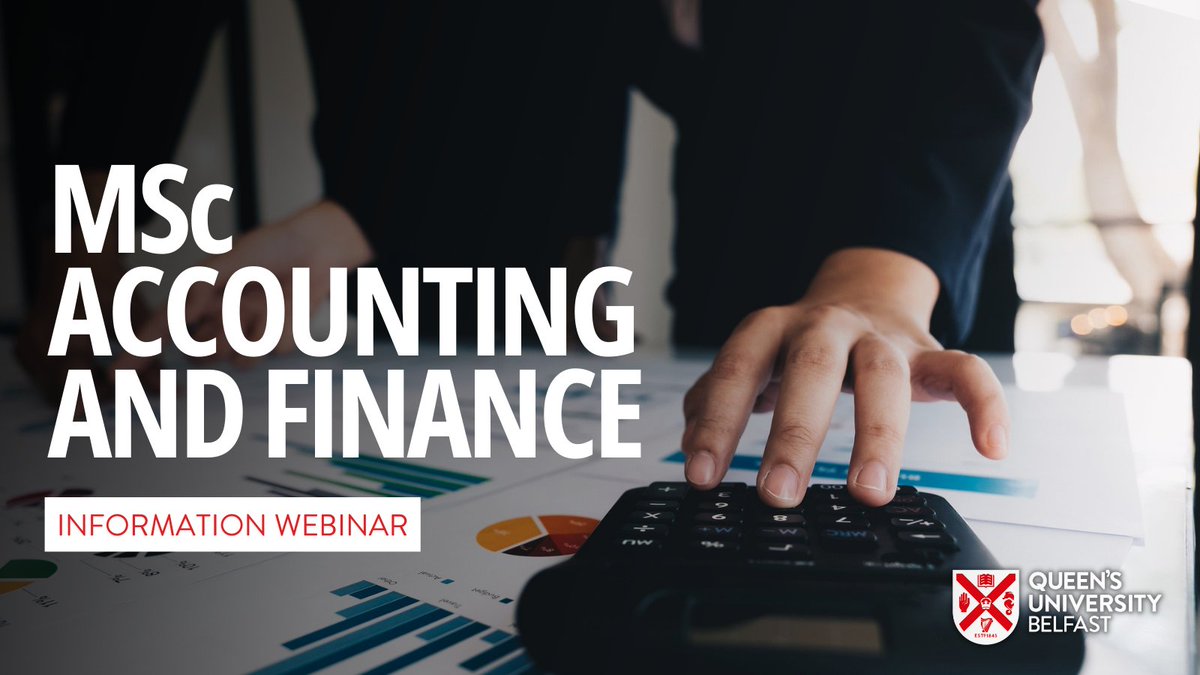 Interested in studying a Master’s in Accounting and Finance?  

Join Programme Director Dr Bibek Bhatta for an information webinar and gain an insight into this Master’s programme.  

Date: Monday 15 April 2024  
Time: 11am – 12pm  

Register here - ow.ly/Zm6050R2rEC