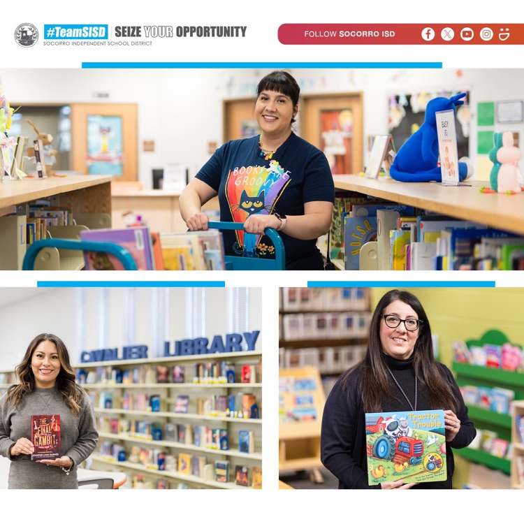 SocorroISD's tweet image. National Library Week is a time to celebrate our nation's libraries, library workers and promote library use. Thank you to our awsome #TeamSISD librarians for creating welcoming spaces that serve as safe havens, a source of support, and a gathering place for countless students.