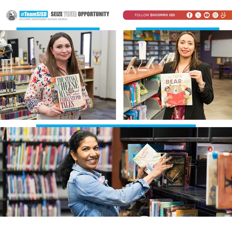 National Library Week is a time to celebrate our nation's libraries, library workers and promote library use. Thank you to our awsome #TeamSISD librarians for creating welcoming spaces that serve as safe havens, a source of support, and a gathering place for countless students.