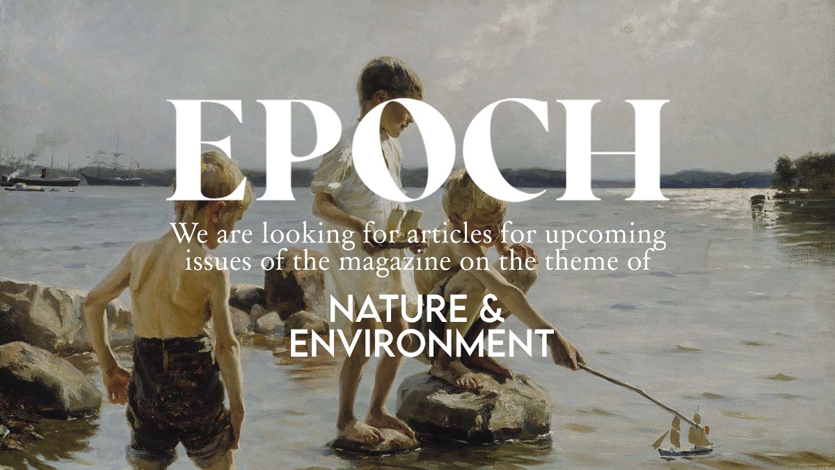 We're looking for articles on landscape and leisure. Submit here: epoch-magazine.com/submit