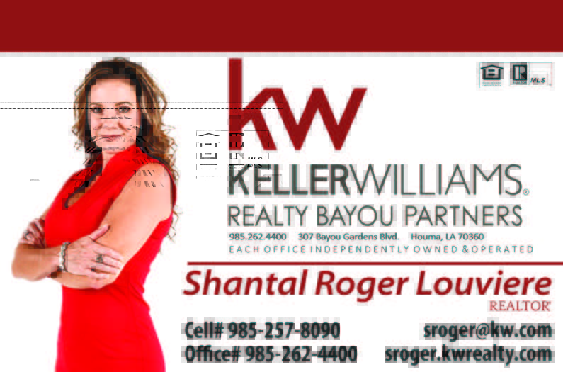 South Louisiana is full of beautiful places to call home. Don't be overwhelmed in the process. Allow Shantal Roger Louviere to put her experience to work for you! For #SellingAHome or #BuyingAHome give her a ring. Mention ad #ChapmanBayou
*Save this e-card and pass along*