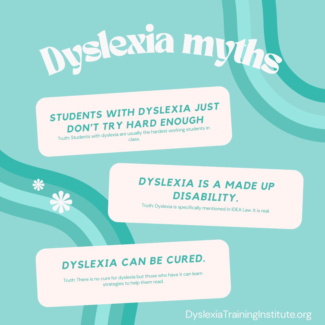There are a lot of myths about dyslexia. What is one that you have heard? #dyslexia