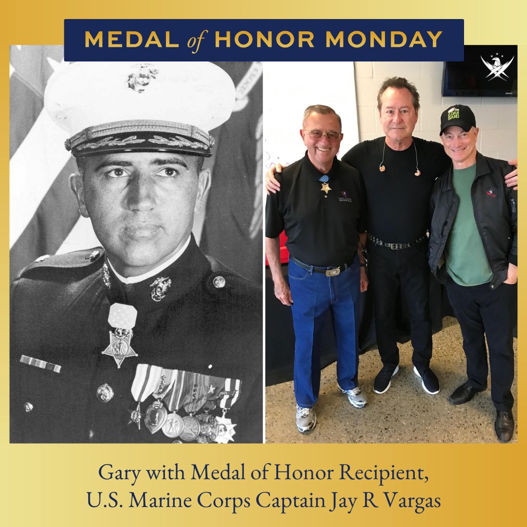 On #MedalofHonorMonday, we recognize GSF Ambassador, USMC Col (Ret.) & MOH Recipient Jay Vargas. Jay was awarded the MOH for his courageous actions while serving in the Republic of Vietnam. Thank you for your service. We salute you!