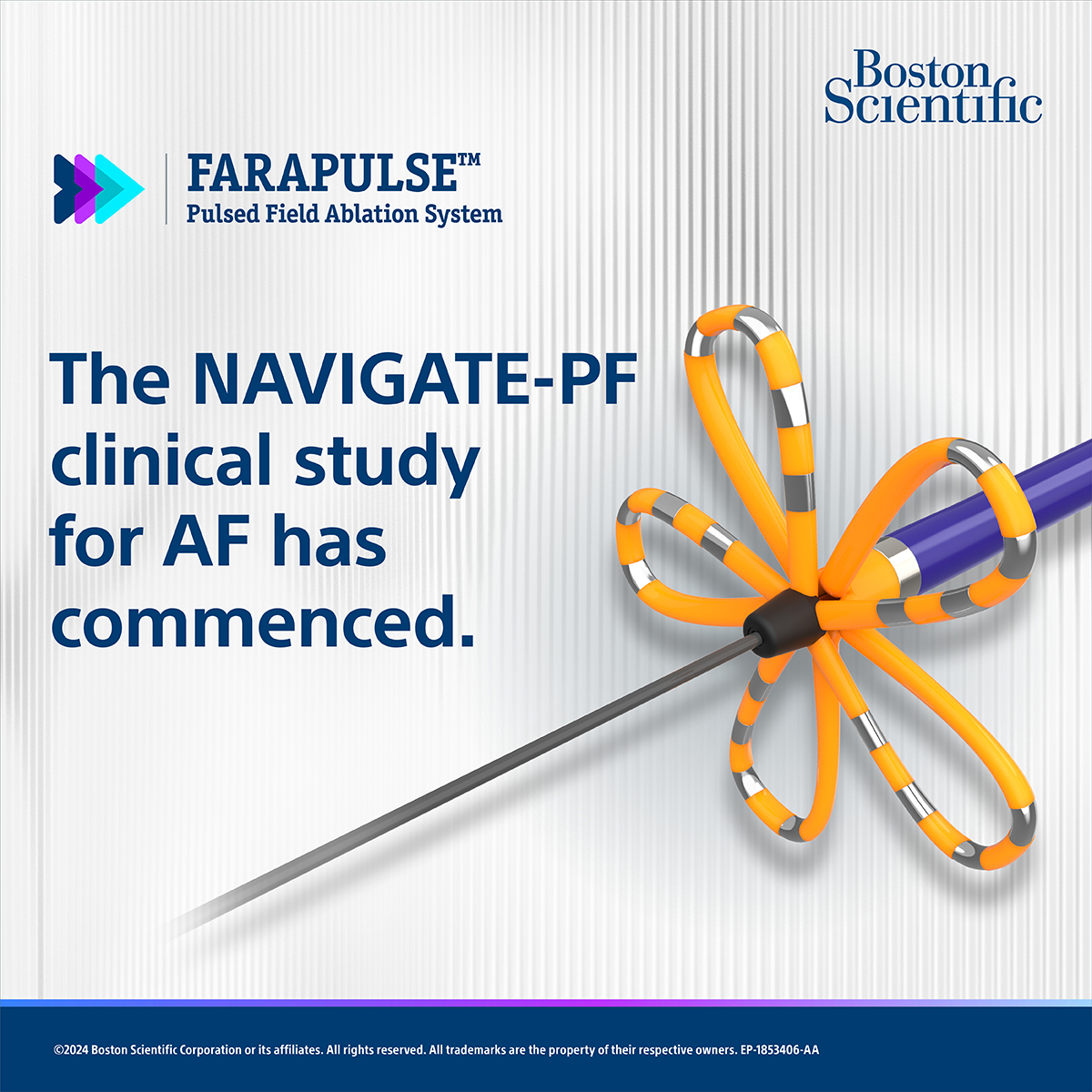 We are excited to announce the initiation of the NAVIGATE-PF clinical study. This study looks to expand the capabilities of FARAPULSE™ with the FARAVIEW™ Software Module, for nav-enabled integration of FARAWAVE™ into our mapping system. Learn more: bit.ly/3Ujpc7f