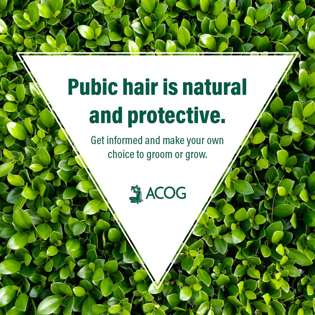 In a world of societal pressures, remember: there’s no medical need to remove pubic hair. If you want to groom your pubic hair for comfort or personal preference, make sure to do so safely. Learn how: bit.ly/3JtS9aG