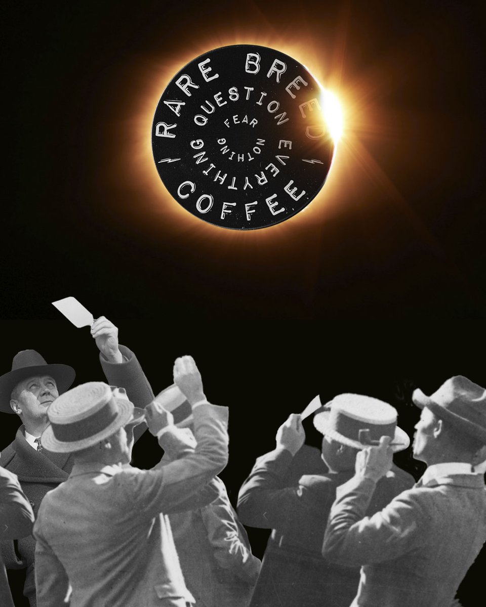 Did you know drinking coffee while watching the solar eclipse prevents blindness?

We made that up. But you should still drink coffee during the eclipse. And maybe wear some sunglasses. 

#solareclipse #rarebreed #aries #specialtycoffee #coffeelover #coffeeaddict #instacoffee