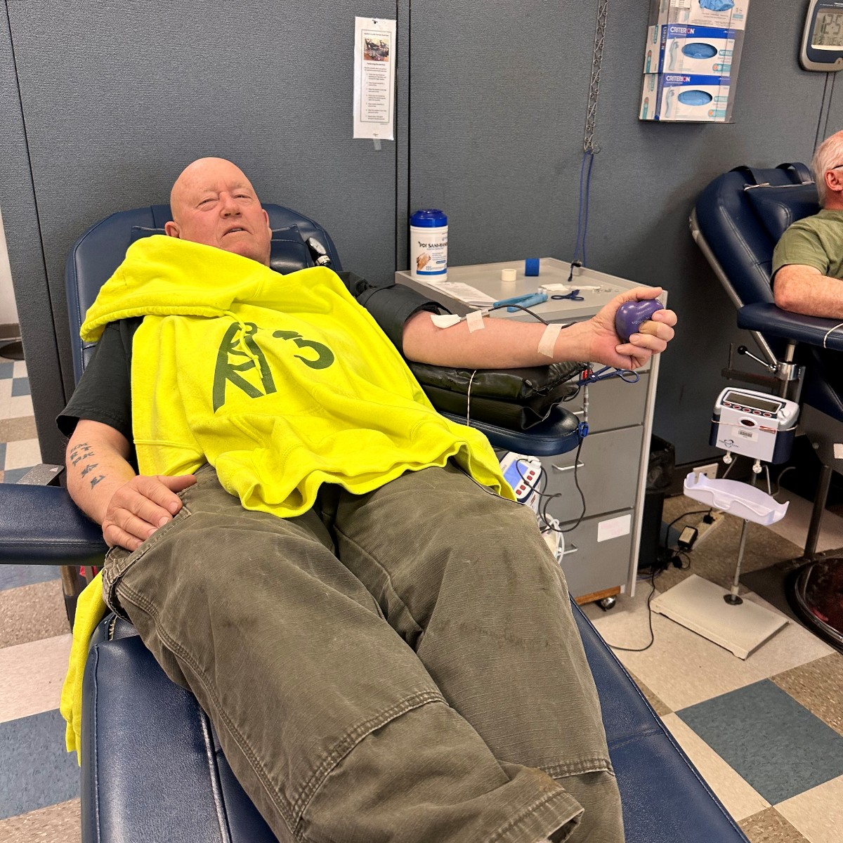 We are so grateful for donors who volunteers their time to give blood and save lives Thank you Preston, who recently donated. Donors of all blood types are needed every day to replenish what is used to help patients. See how you can help save a life brnw.ch/21wIBXs.