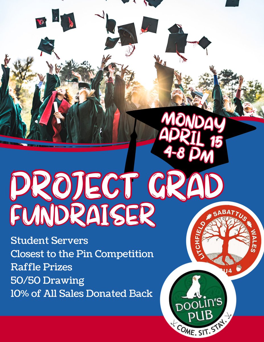 doolinspubME's tweet image. 🎓🌟 Let&apos;s rally together for a wonderful cause one week from tonight! Join us for a special fundraiser supporting Oak Hill High School&apos;s Project Grad. 📚🎉 💙🙌 #ProjectGrad #Fundraiser #CommunitySupport