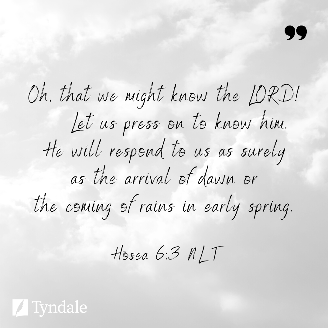 'In just a short time he will restore us, so that we may live in his presence.' —Hosea 6:2 NLT