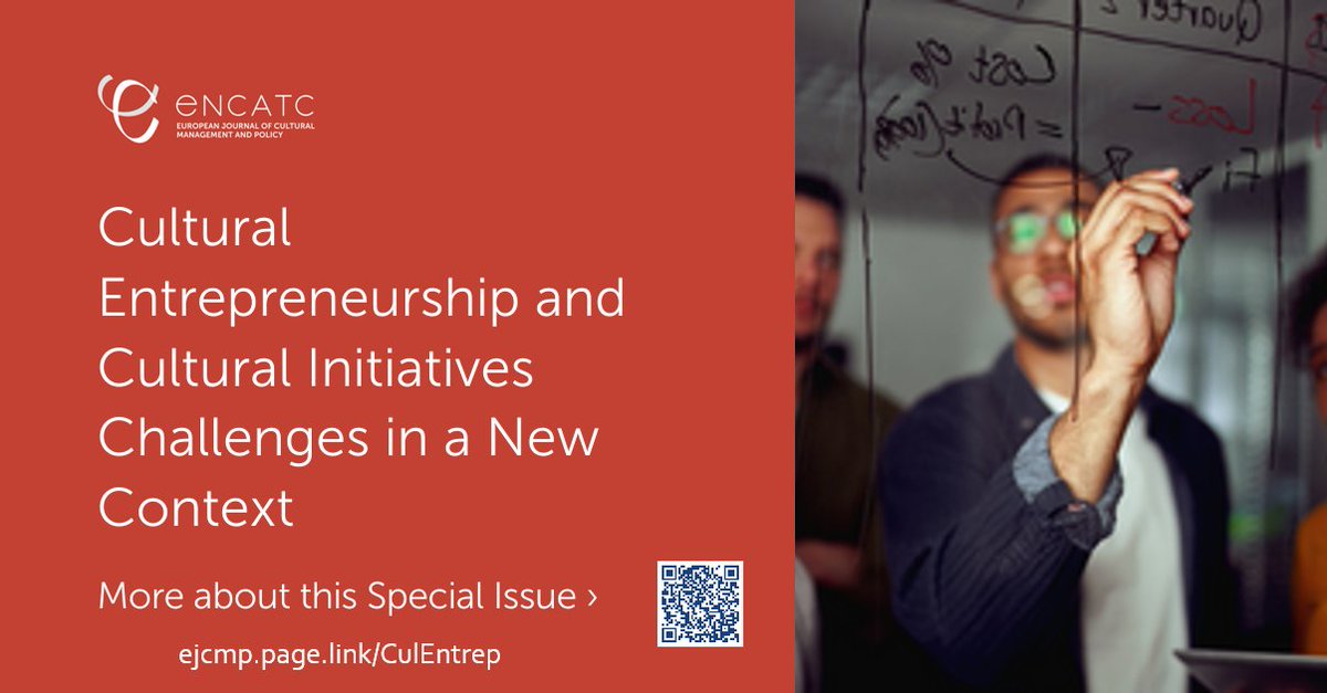 📅Attention #researchers: Deadline for submissions to the ENCATC Journal's Special Issue, 'Cultural Entrepreneurship and Cultural Initiatives: Challenges in a New Context' has been extended to 30 June 2024! 🔗Learn more: frontierspartnerships.org/research-topic…