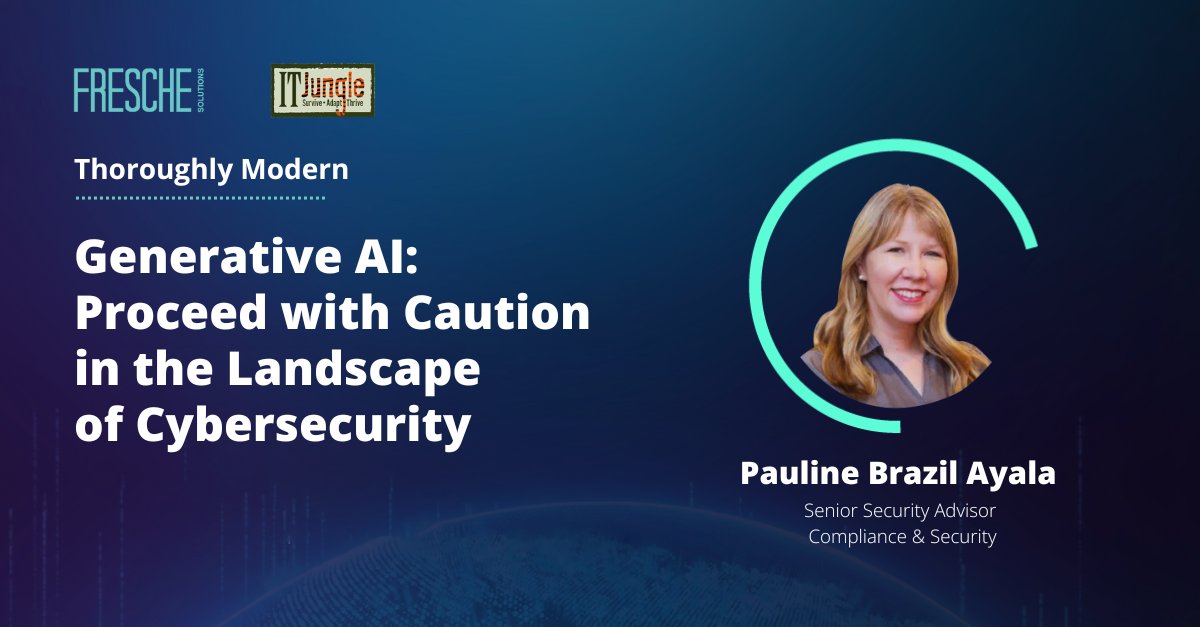 Curious about the impact of #GenerativeAI on IBM i security? Dive into this month's @ITJungleNews column by security whiz Pauline Ayala: hubs.ly/Q02s4Fdb0 #Cybersecurity #AS400 #IBMi