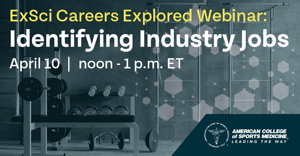 Students: This week's ExSci Careers Explored webinar will feature 4 panelists currently working for organizations including Brooks Running and the USOPC. Don't miss these insights and the live Q&A, all designed to help you explore future career options! brnw.ch/21wIBXT