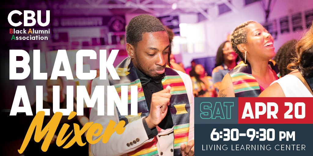 Calling all soon-to-be Black Alumni—Class of 2024—join us for the Kente Donning and Champagne Toast at the Black Alumni Mixer hosted by the CBU Black Alumni Association on Saturday, April 20! Register here: ow.ly/lMeN50R8zBG