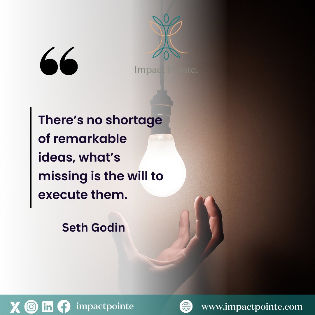 ImpactPointe's tweet photo. 💡 Unlock the Power of Execution 💪 Dive into the realm of endless possibilities with Impact Pointe Consultancy Limited. Let's turn remarkable ideas into extraordinary achievements together! #Motivation #Execution #ImpactPointe https://t.co/HOfOme1inn